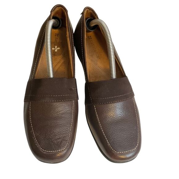 Naturalizer Shoes Fairlee Loafers Flats Brown Leather Slip On SZ 7M - Picture 1 of 11